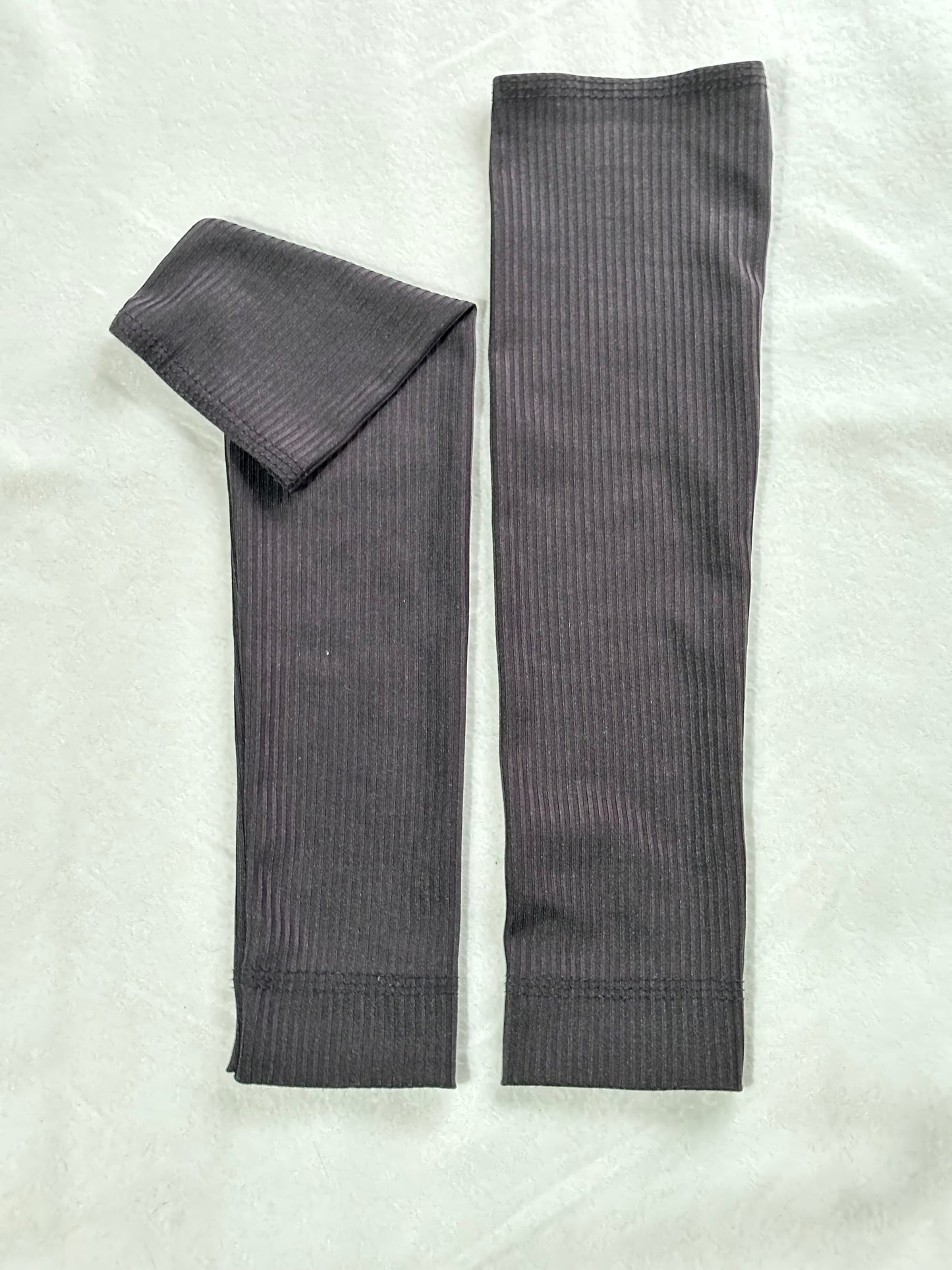 Ribbed jersey handsocks - Black